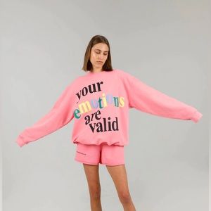 Mayfair Group Your Emotions Are Valid Crewneck (Part of Set) - Size M/L